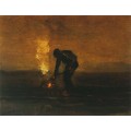 Крестьянин, сжигающий сорняки (Peasant Burning Weeds), 1883 - Гог, Винсент ван