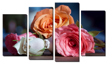 Модульная картина «Розы на столе»
