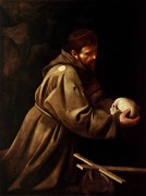 Святой Франциск в молитве - Караваджо, Микеланджело Меризи да