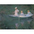 Три дочери Хосхеде в лодке - Моне, Клод