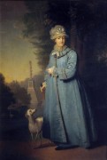 Екатерина II на прогулке в Царскосельском парке -  Боровиковский, Владимир Лукич