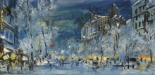 Париж зимой - Коровин, Константин Алексеевич