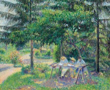 Дети в саду, 1897 - Писсарро, Камиль