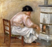 Женщина, разжигающая печку - Ренуар, Пьер Огюст