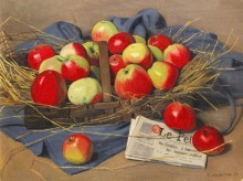 Натюрморт с яблоками - Валлоттон, Феликс 