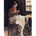 Женщина за шитьем (Woman Sewing), 1881 - Гог, Винсент ван