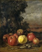 Натюрморт с яблоками - Курбе, Гюстав