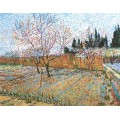 Фруктовый сад с цветущими персиками (Orchard with Peach Trees in Blossom), 1888 - Гог, Винсент ван