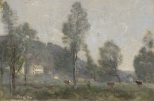 Луга в Виль-д'Авре - Коро, Жан-Батист Камиль