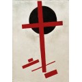 Красный крест и черный круг - Малевич, Казимир