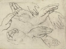 Руки (Studies of a Hand), 1890 - Гог, Винсент ван