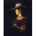 Портрет Саскии в профиль - Рембрандт, Харменс ван Рейн