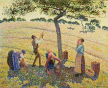 Сборщики яблок, 1888 - Писсарро, Камиль