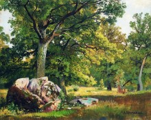 Солнечный день в лесу. Дубы, 1891 - Шишкин, Иван Иванович
