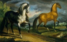 Две лошади - Жерико, Теодор Жан Луи Андре