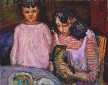 Дети с кошкой - Боннар, Пьер