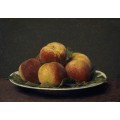 Персики на блюде - Фантен-Латур, Анри
