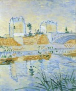 Сена с Понт де Клиши (The Seine with the Pont de Clichy), 1887 - Гог, Винсент ван