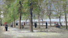 Улочка у Люксембургского сада (Lane at the Garden of Luxemburg), 1886 - Гог, Винсент ван