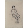 Сидящая обнаженная (Seated Female Nude), 1886 - Гог, Винсент ван