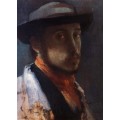 Автопортрет в мягкой шляпе, 1858 - Дега, Эдгар