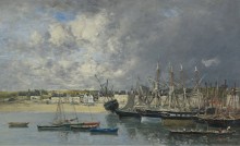 Лодки в порту Айнк, 1873 - Буден, Эжен
