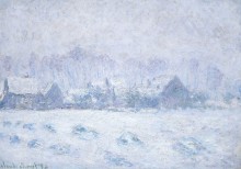 Снег в Живерни - Моне, Клод