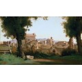 Вид на Рим из садов Фарнезе - Коро, Жан-Батист Камиль