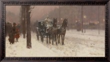 Париж, зимний день, 1877 - Хассам, Фредерик Чайлд 