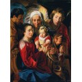 Святое Семейство с ангелом - Йорданс, Якоб