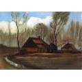 Ферма меж деревьев (Farmhouses among Trees), 1883 - Гог, Винсент ван