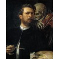 Автопортрет со смертью, играющей на скрипке - Бёклин, Арнольд