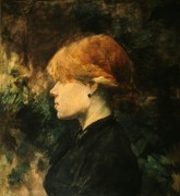 Молодая рыжеволосая женщина - Тулуз-Лотрек, Анри де