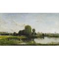 Речной пейзаж - Добиньи, Шарль-Франсуа 
