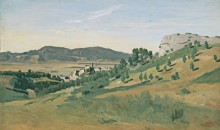 Пейзаж с видом на Олевано - Коро, Жан-Батист Камиль