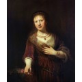Портрет Саскии с гвоздикой - Рембрандт, Харменс ван Рейн