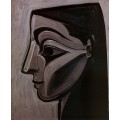 Женский профиль  левого глаза  миндалевидной формы, 1956 - Пикассо, Пабло