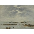 Морской пейзаж в Санкт- Вааст-Ла Хог, 1892 - Буден, Эжен