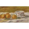 Натюрморт с мандаринами и чашкой - Ренуар, Пьер Огюст