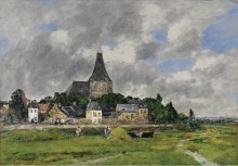 Квилабеф, церковь на Большой канал, 1893 - Буден, Эжен