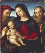 Мадонна с Младенцем и святые Иероним и Франциск - Рафаэль, Санти