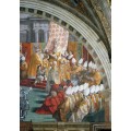 Станца Пожар в Борго: Коронация Карла Великого Папой Львом III на Рождество 799 года (фрагмент) - Рафаэль, Санти
