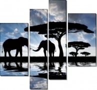 Слоны под деревом - Сток