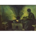Крестьянка у очага (Peasant Woman by the Fireplace), 1885 - Гог, Винсент ван