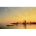 Вид на Венецианскую лагуну при закате дня - Айвазовский, Иван Константинович
