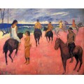 Всадники на пляже, 1902 - Гоген, Поль 