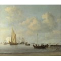 Лодки и яхты во время штиля - Велде, Виллем ван де (Младший)