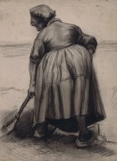 Крестьянка копает (Peasant Woman Digging), 1885 - Гог, Винсент ван