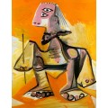 Человек,  присевший на корточки, 1971 - Пикассо, Пабло