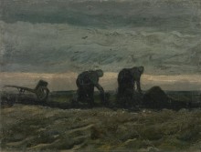 Две крестьянки на поле (Two Peasant Women in the Peat Fields), 1883 - Гог, Винсент ван